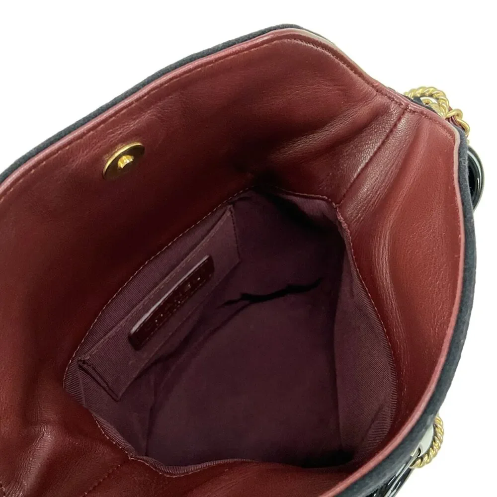 Chanel Matelasse Shoulder Bag Cotton Jersey Lambskin